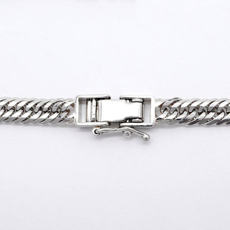 【6khi0093】喜平 ブレスレット Pt850 プラチナ トリプル 12面 19.5cm 12.6g キヘイ【中古】メンズ レディース ユニセックス