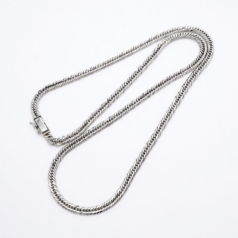 【6khi0097】喜平 ネックレス Pt850 プラチナ トリプル 12面 56cm 33.1g キヘイ【中古】メンズ レディース ユニセックス