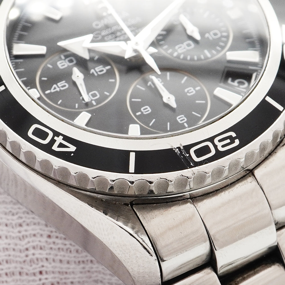 ★最終価格★SALE【6wbc0229】オメガ シーマスタープラネットオーシャン 222.30.38.50.01.001 黒文字盤【中古】腕時計 ボーイズ