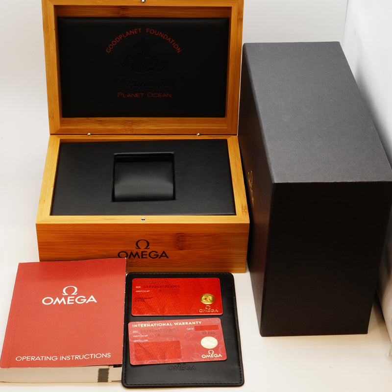★SALE【6wbd0275】オメガ シーマスター プラネットオーシャン 232.32.44.22.03.001 ネイビー文字盤【中古】腕時計 メンズ