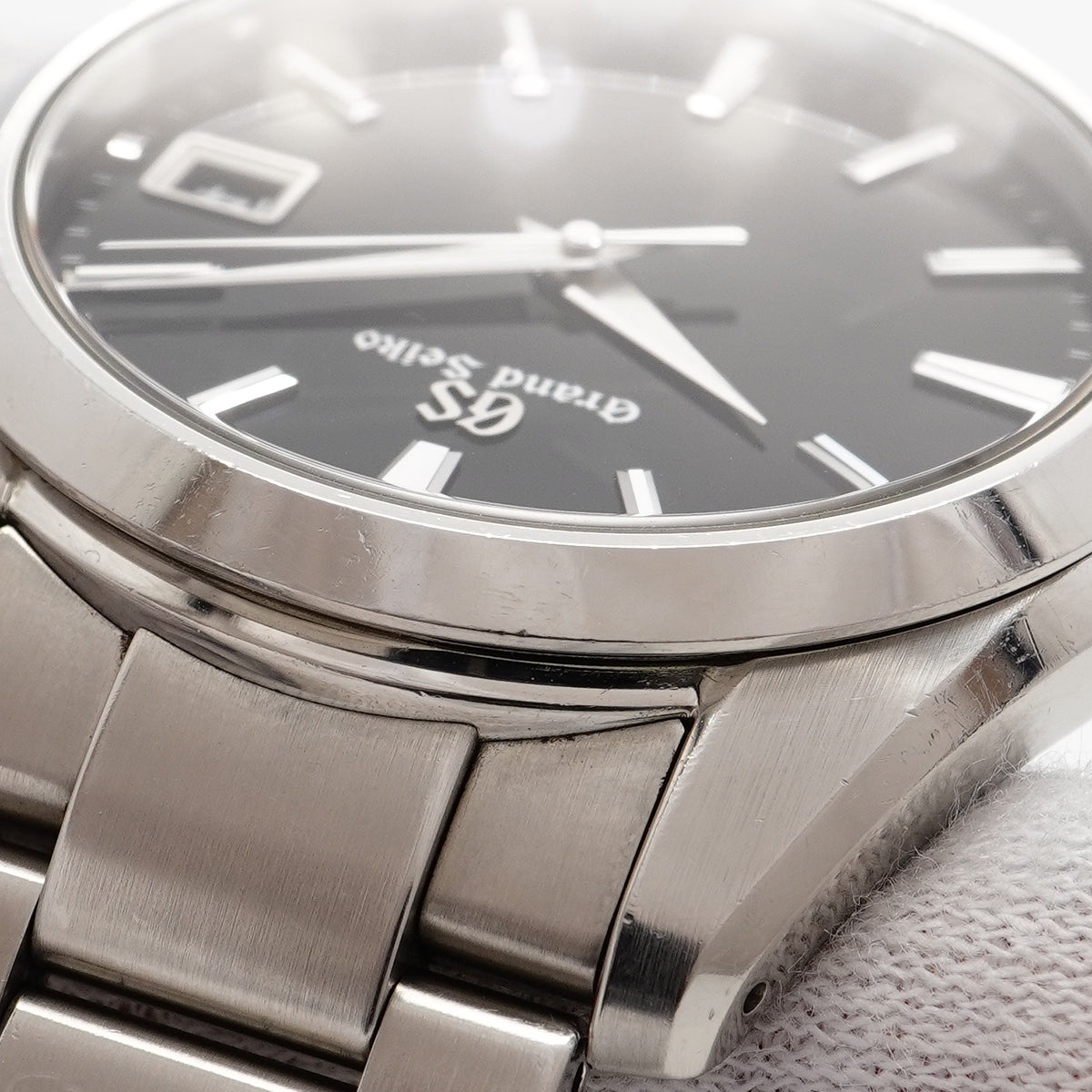 【6wbd0324】セイコー グランドセイコー SBGV223/9F82-0AF0 黒文字盤【中古】腕時計 メンズ