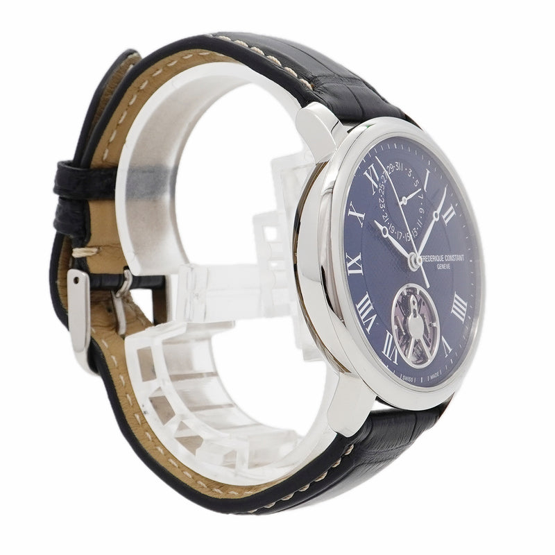 【6wbd0334】フレデリック・コンスタント スリムライン モノリシック FC-810MCN3S6 ネイビー文字盤【中古】腕時計 メンズ