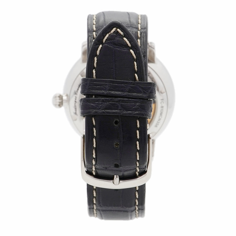 【6wbd0334】フレデリック・コンスタント スリムライン モノリシック FC-810MCN3S6 ネイビー文字盤【中古】腕時計 メンズ