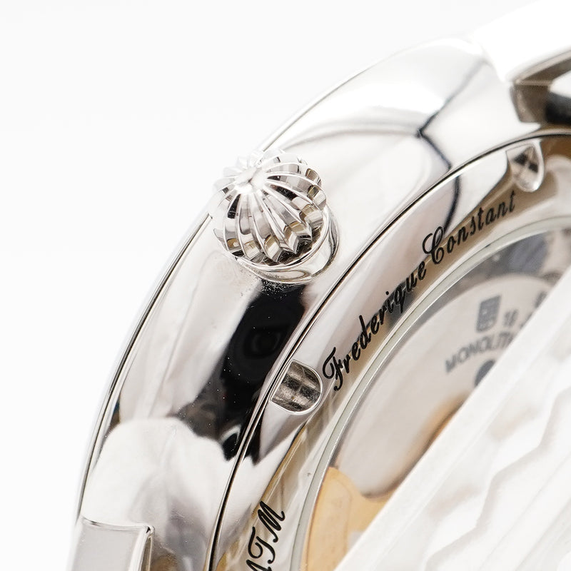 【6wbd0334】フレデリック・コンスタント スリムライン モノリシック FC-810MCN3S6 ネイビー文字盤【中古】腕時計 メンズ