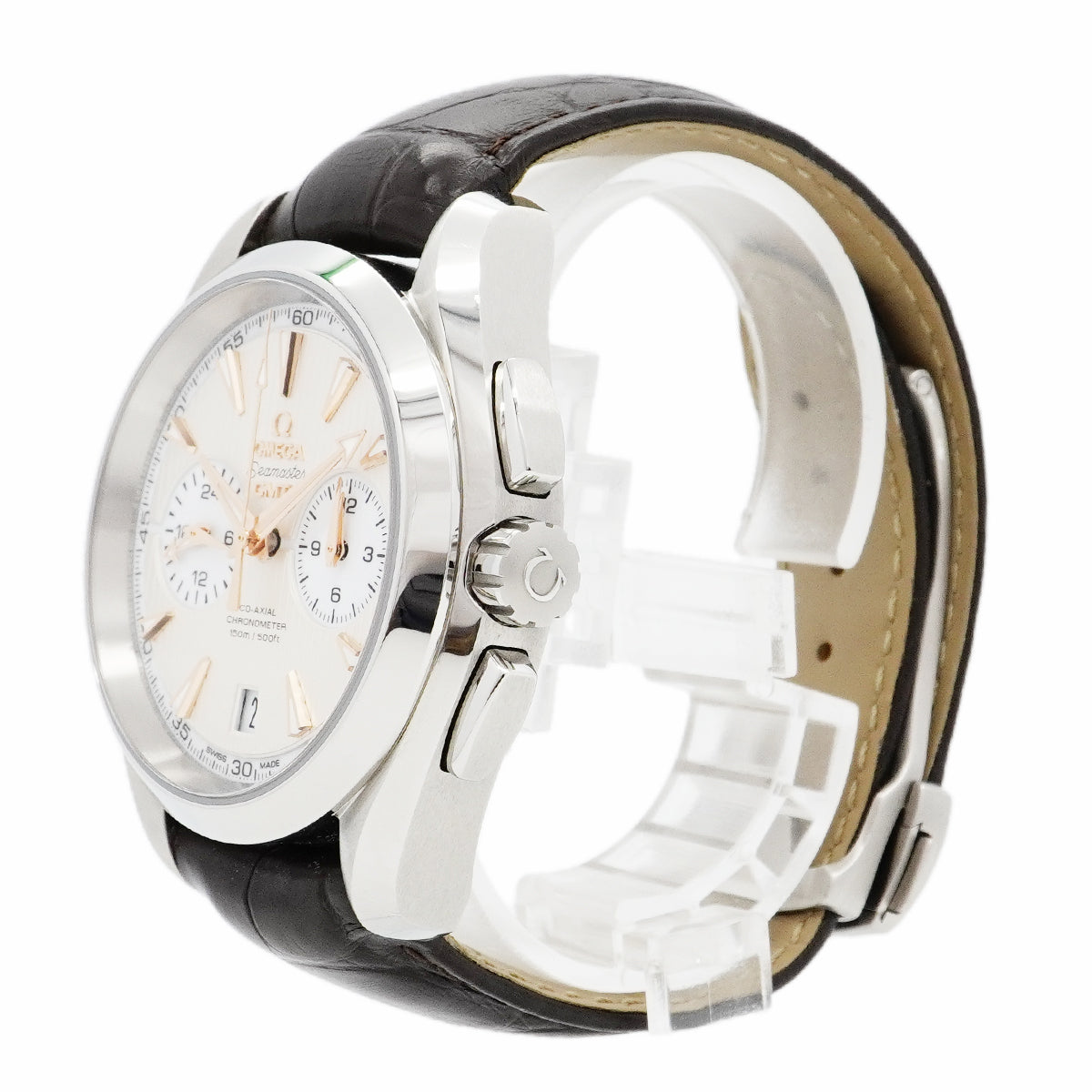 【6wca0023】オメガ シーマスター 231.13.43.52.02.001 シルバー文字盤【中古】腕時計 メンズ