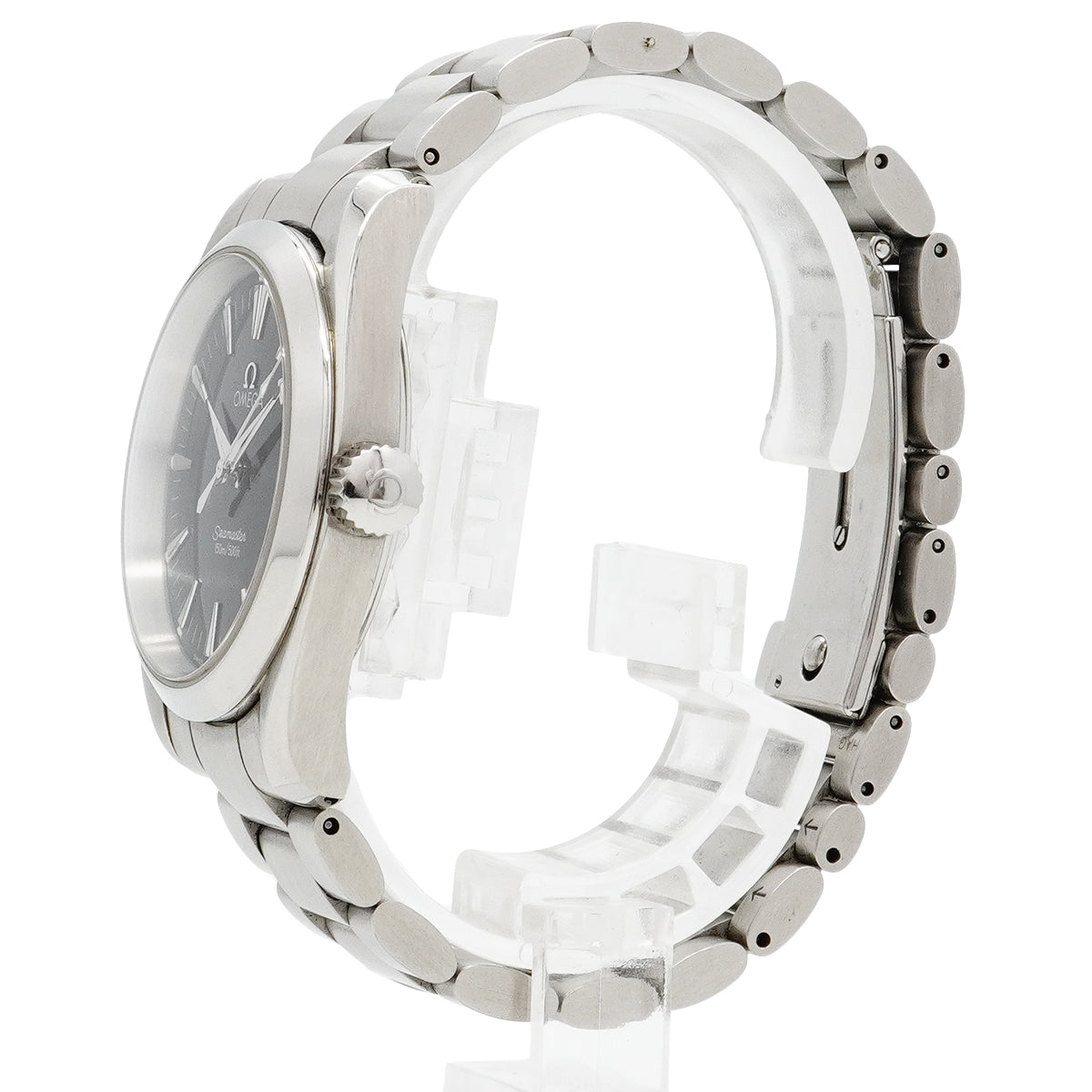 【6wca0088】オメガ シーマスター 2518.50 黒文字盤【中古】腕時計 ボーイズ