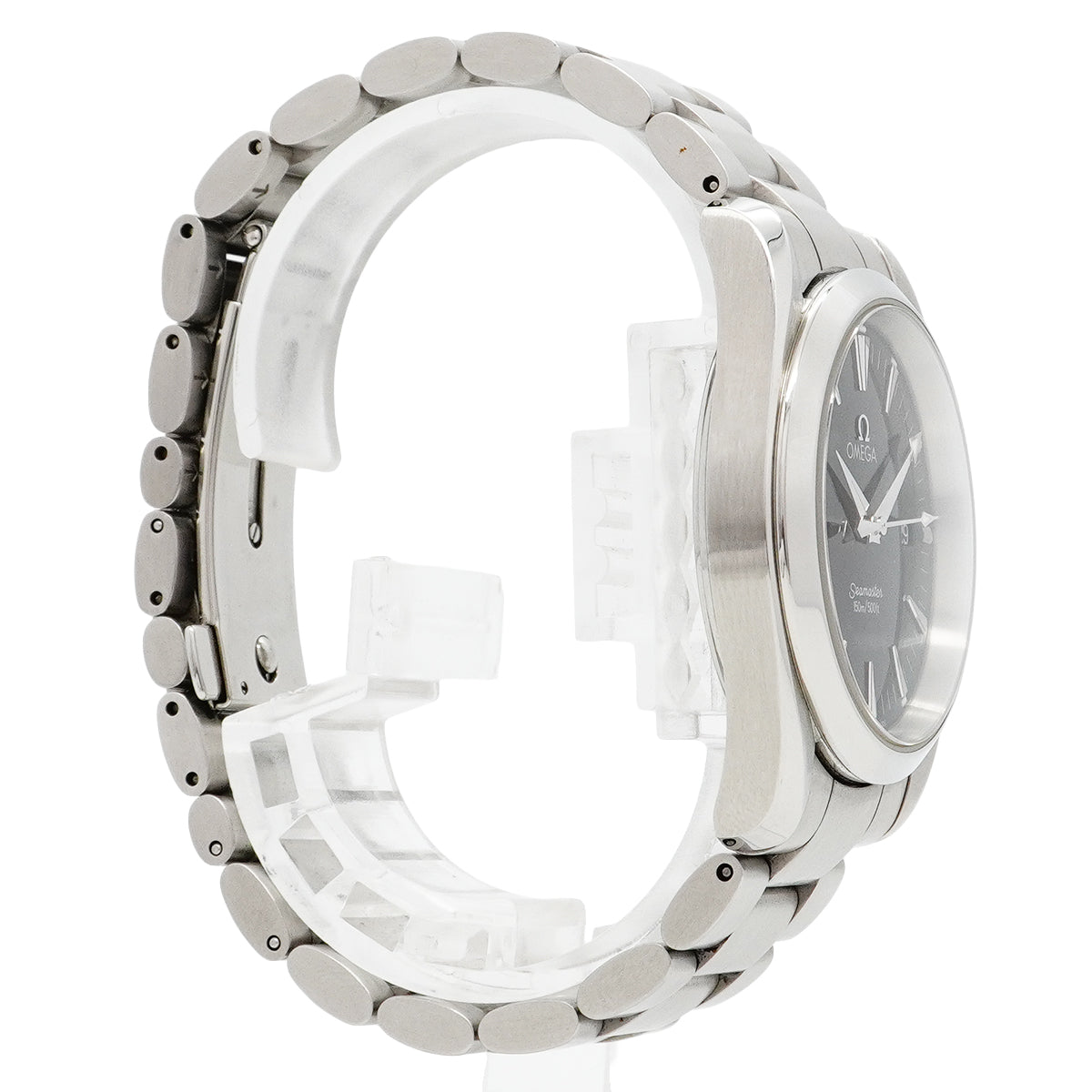 【6wca0088】オメガ シーマスター 2518.50 黒文字盤【中古】腕時計 ボーイズ