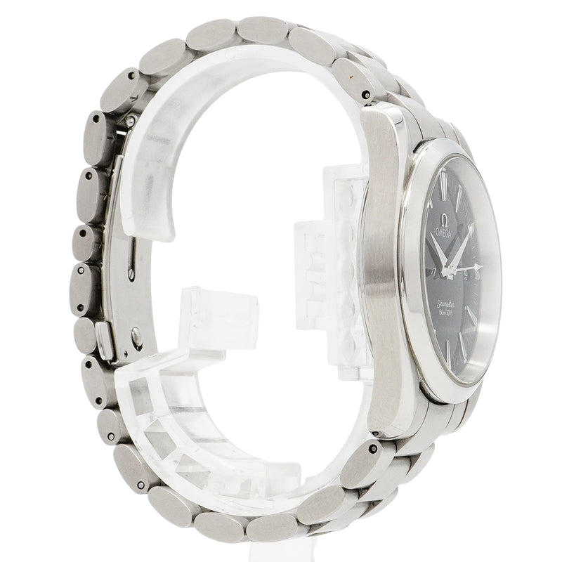 【6wca0088】オメガ シーマスター 2518.50 黒文字盤【中古】腕時計 ボーイズ