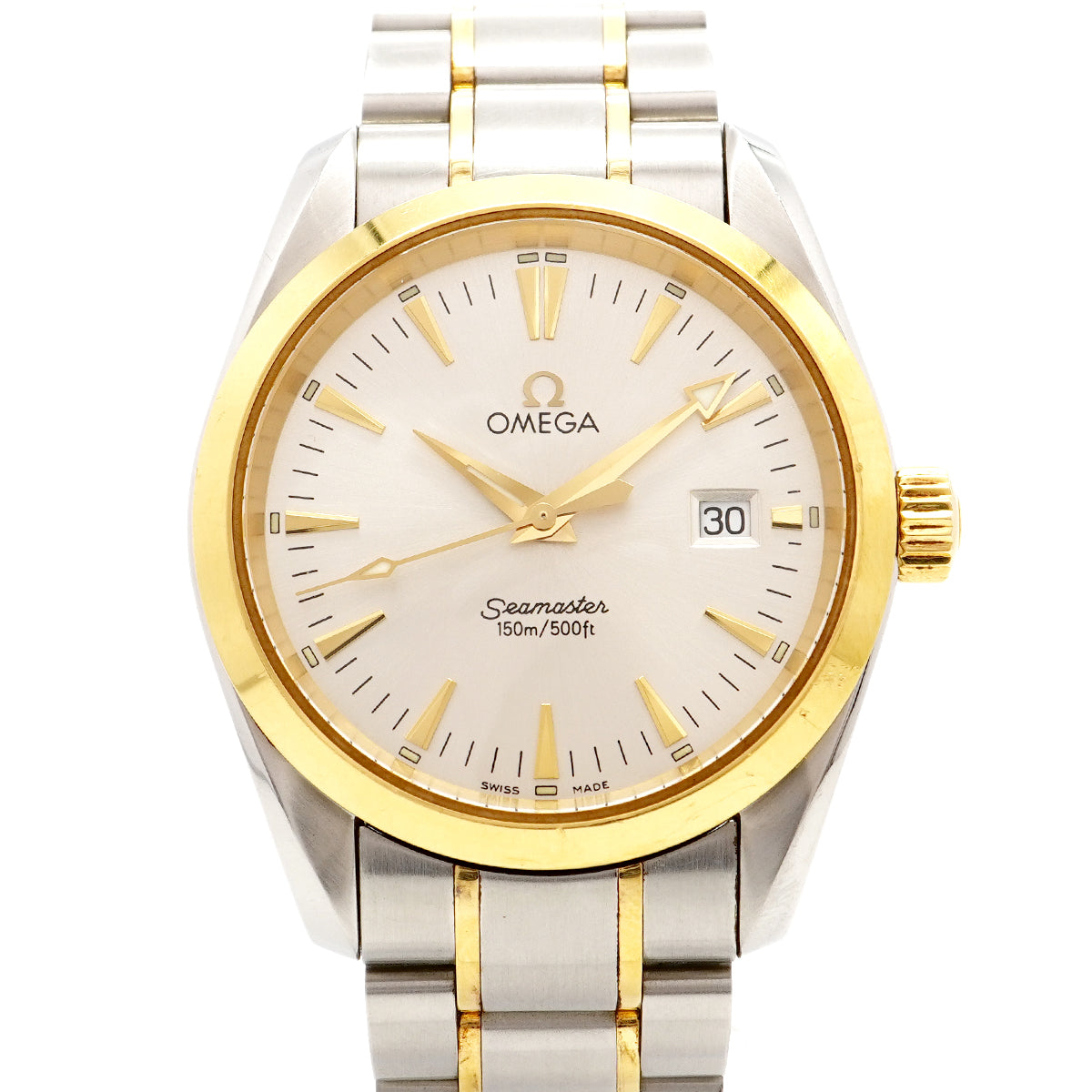 【6wcb0155】オメガ シーマスター 2318.30 シルバー文字盤【中古】腕時計 メンズ