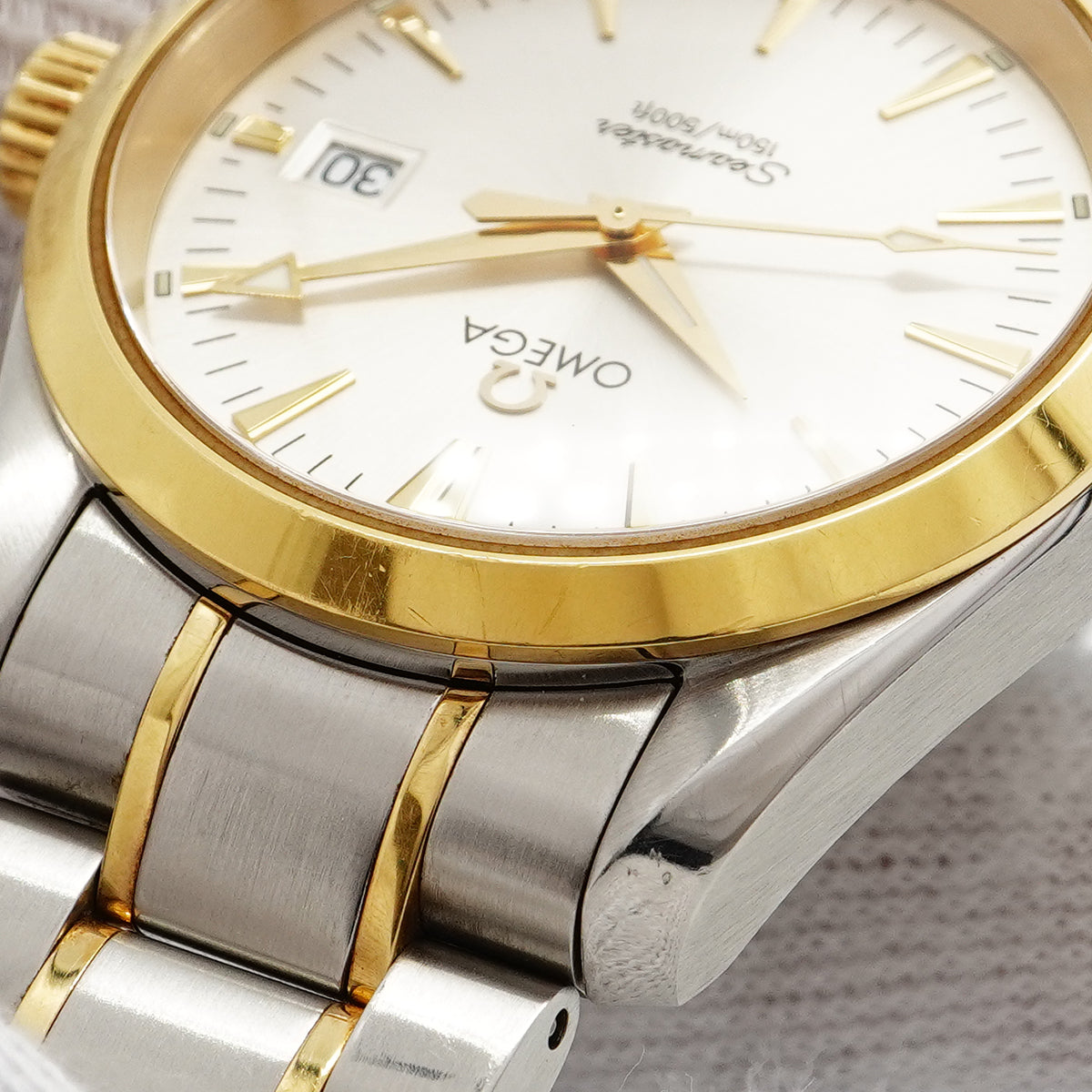 【6wcb0155】オメガ シーマスター 2318.30 シルバー文字盤【中古】腕時計 メンズ