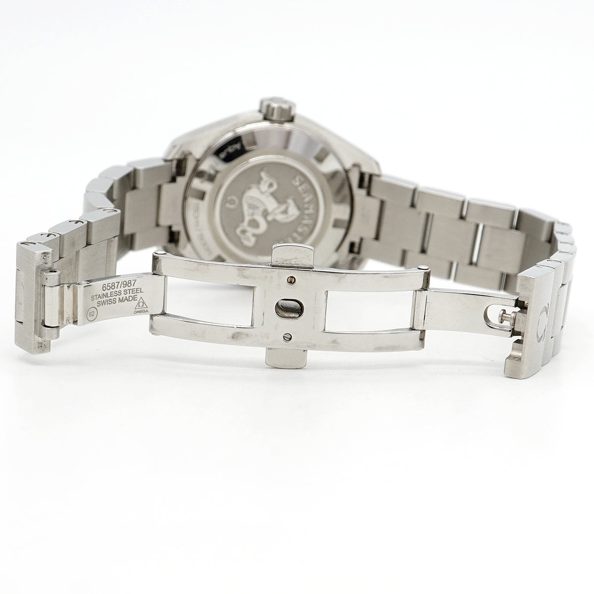 【6wcb0172】オメガ シーマスター 231.10.30.61.02.001 シルバー文字盤【中古】腕時計 レディース