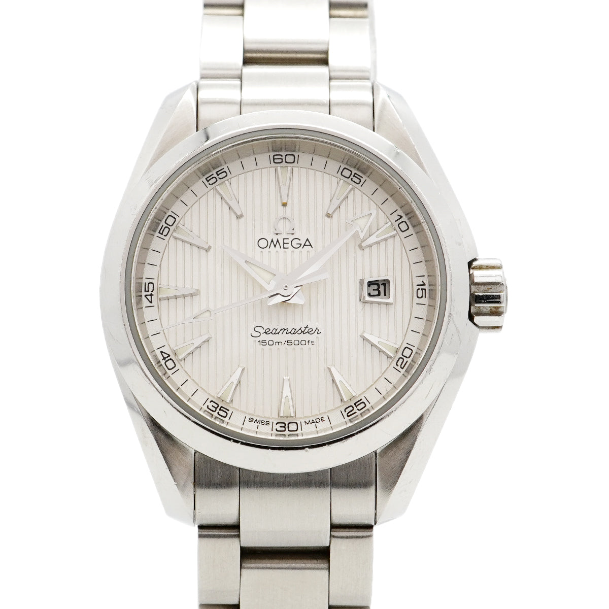 【6wcb0172】オメガ シーマスター 231.10.30.61.02.001 シルバー文字盤【中古】腕時計 レディース