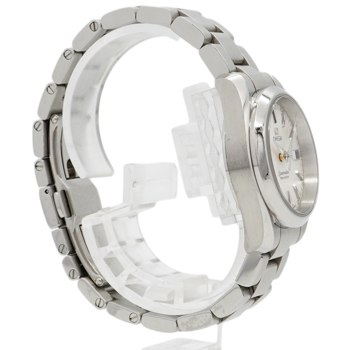 【6wcb0172】オメガ シーマスター 231.10.30.61.02.001 シルバー文字盤【中古】腕時計 レディース