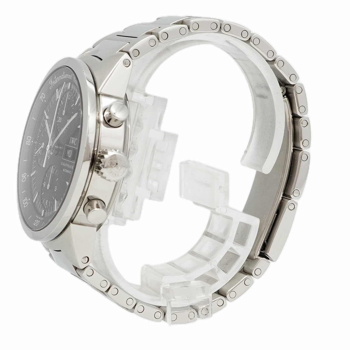 ★SALE【6wcd0306】IWC アイダブリューシー シャフハウゼン GST クロノグラフ IW370708 黒文字盤【中古】腕時計 メンズ