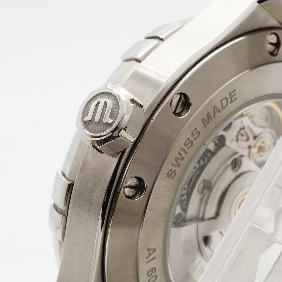 ★最終価格★SALE【6wdc0238】モーリス・ラクロア アイコン AI6008-SS002-430-1 青文字盤【中古】腕時計 メンズ