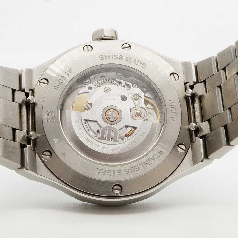 ★最終価格★SALE【6wdc0238】モーリス・ラクロア アイコン AI6008-SS002-430-1 青文字盤【中古】腕時計 メンズ