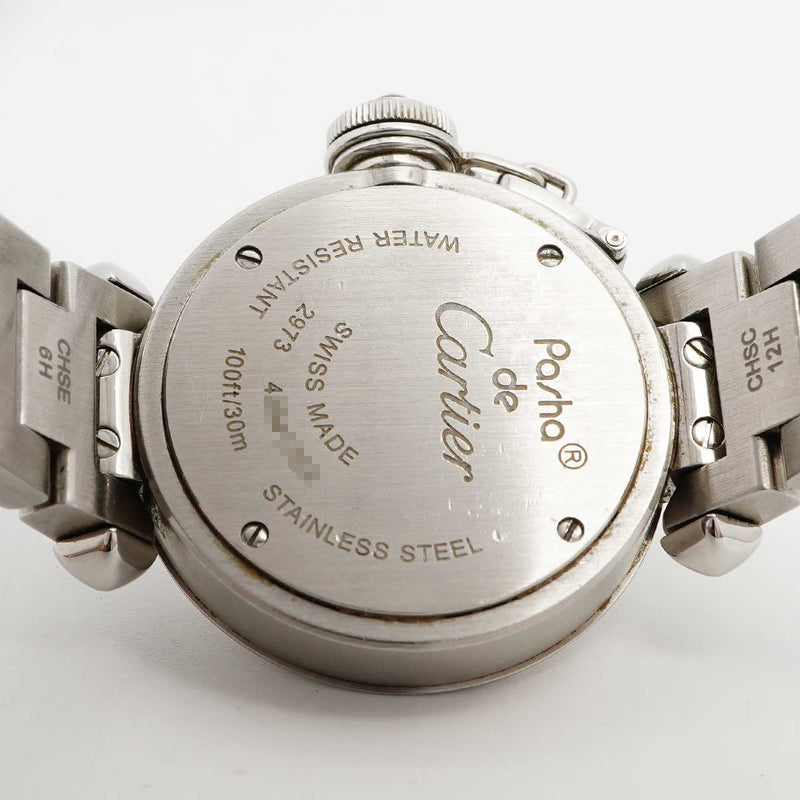 ★最終価格【6wdd0288】カルティエ ミス パシャ W3140008 ピンク文字盤【中古】腕時計 レディース
