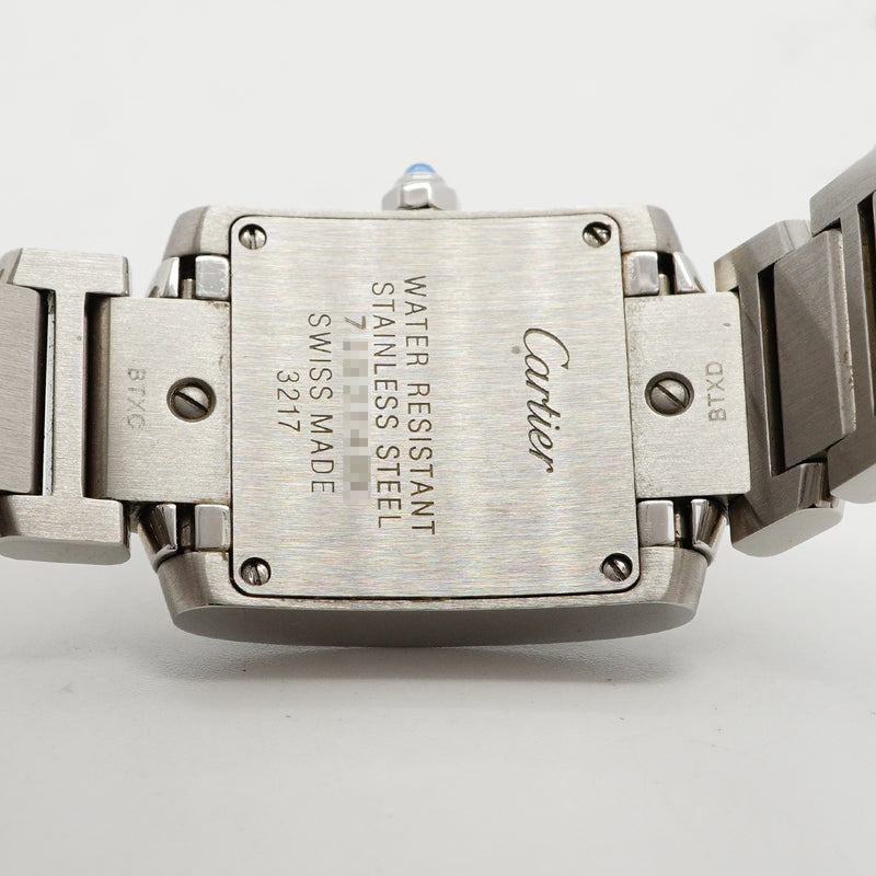 【6wed0293】カルティエ タンクフランセーズSM W51008Q3 アイボリー文字盤【中古】腕時計 レディース