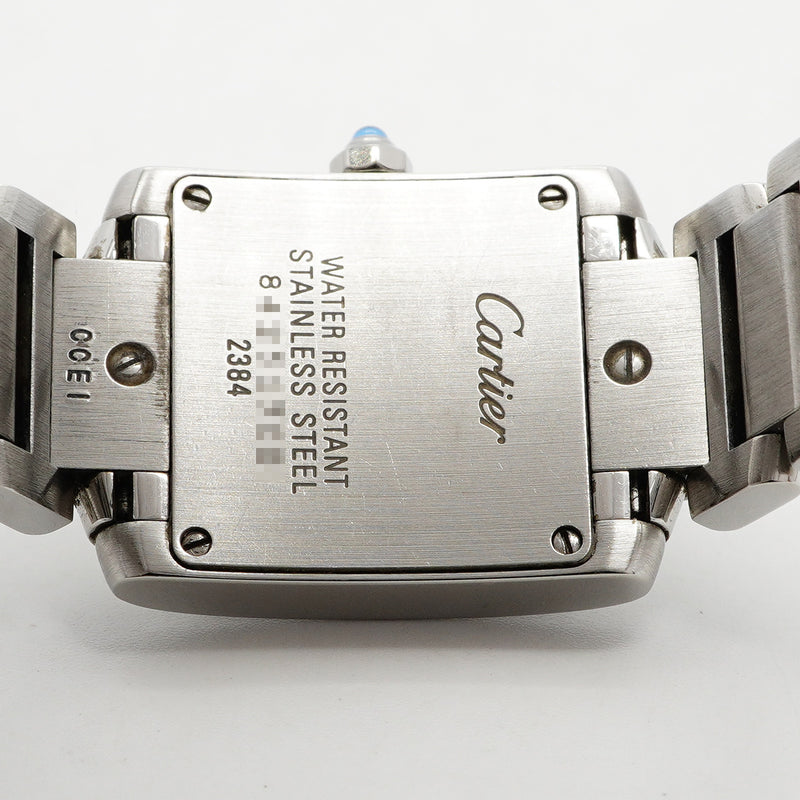 【6wed0300】カルティエ タンクフランセーズSM W51008Q3 白文字盤【中古】腕時計 レディース