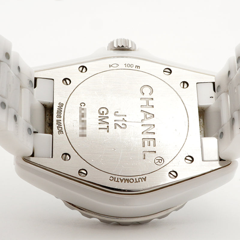 【6wee0361】シャネル J12 GMT H3103 白文字盤【中古】腕時計 メンズ