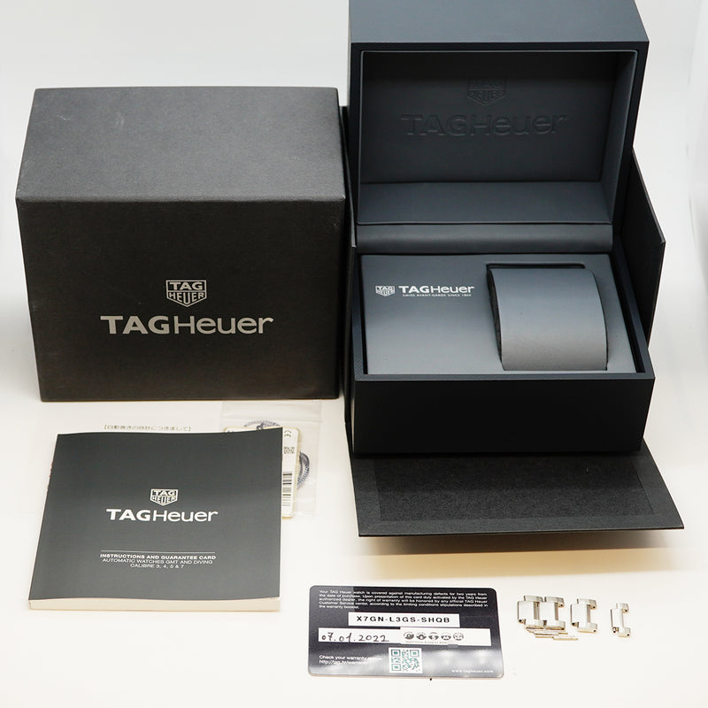 【6wee0373】タグホイヤー アクアレーサー WBP201A 黒文字盤【中古】腕時計 メンズ