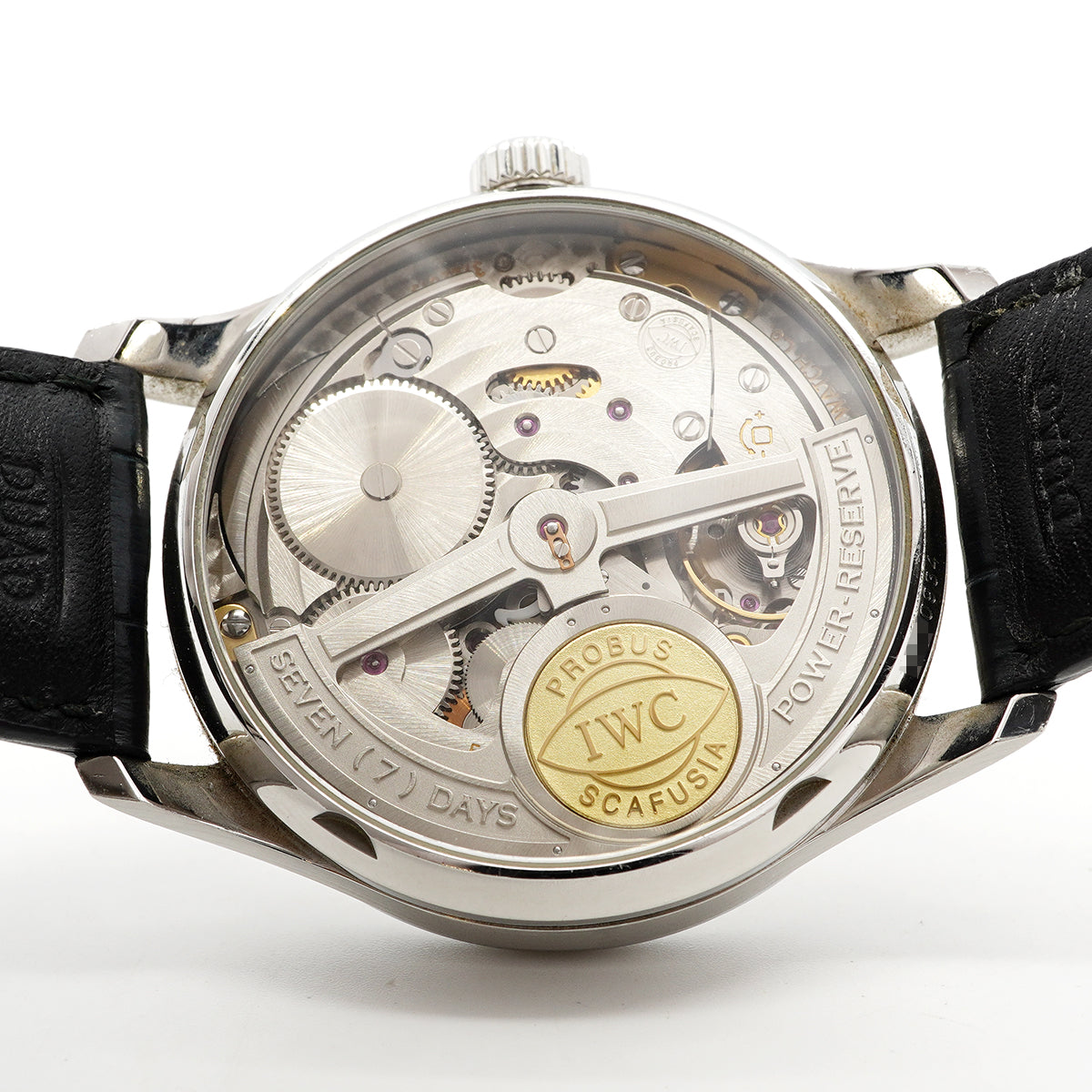 【6wee0375】IWC アイダブリューシー シャフハウゼン ポルトギーゼ 7デイズ IW500107 シルバー文字盤【中古】腕時計 メンズ