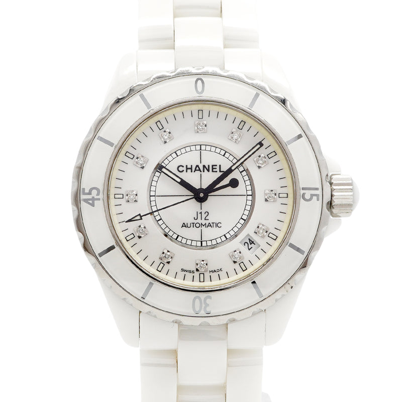 【6wee0385】シャネル J12 H1629 白文字盤【中古】腕時計 メンズ