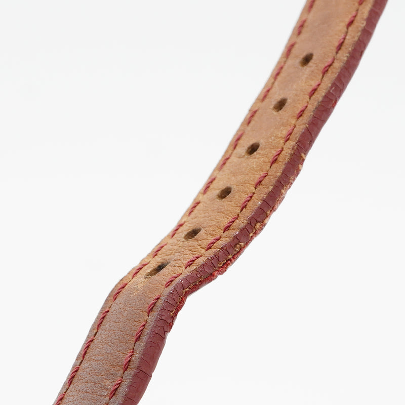 【6wee0386】フランクミュラー トノ―カーベックス クロノメトロ K18WG 1752QZCHRONOMETRO 赤文字盤【中古】腕時計 レディース