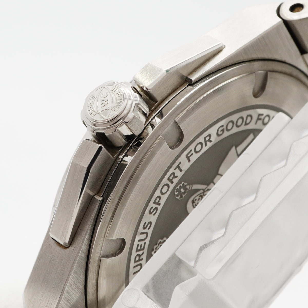 【6wee0388】IWC アイダブリューシー シャフハウゼン インヂュニア ローレウス スポーツフォーグッド 世界限定1500本 IW323909 青文字盤【中古】腕時計 メンズ