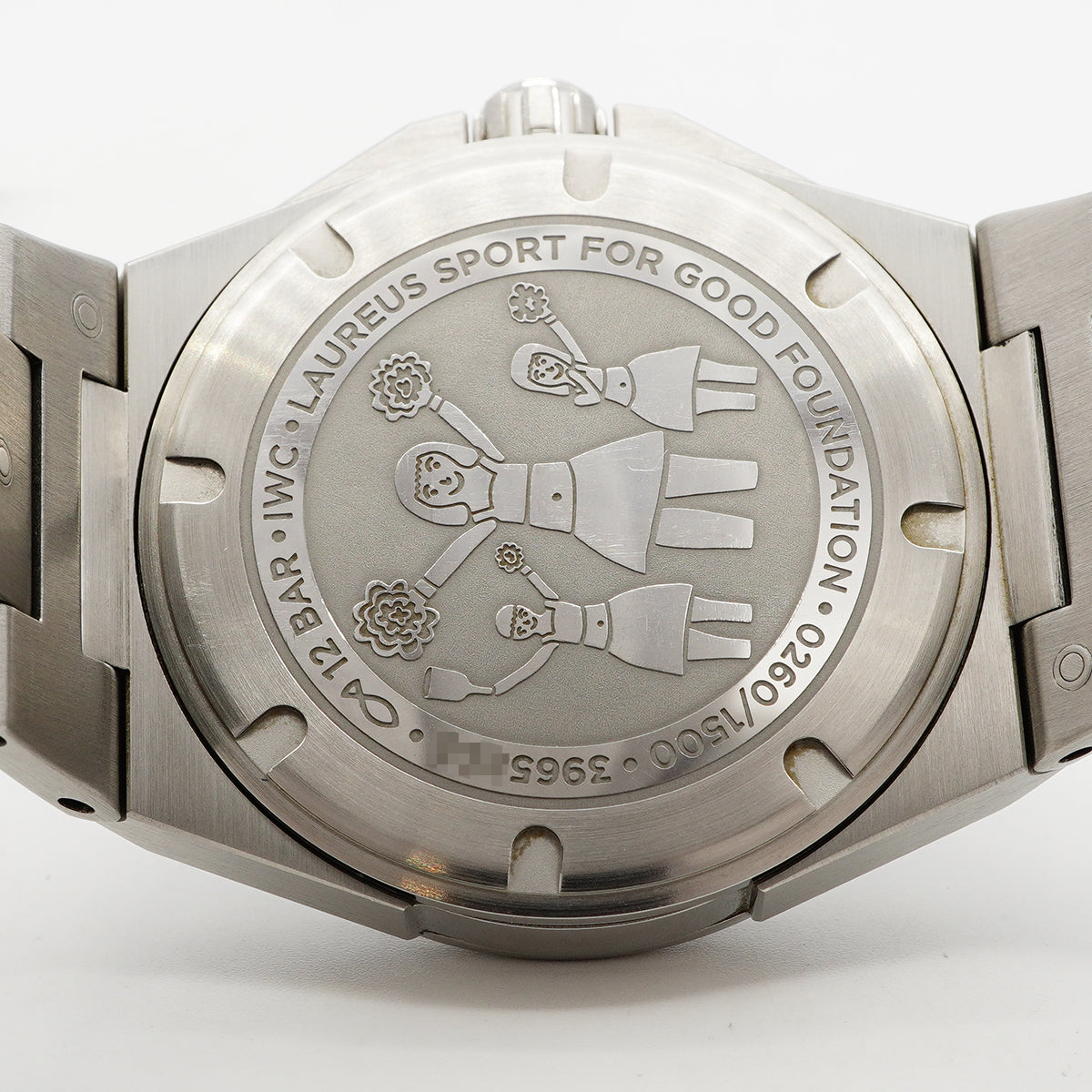 【6wee0388】IWC アイダブリューシー シャフハウゼン インヂュニア ローレウス スポーツフォーグッド 世界限定1500本 IW323909 青文字盤【中古】腕時計 メンズ