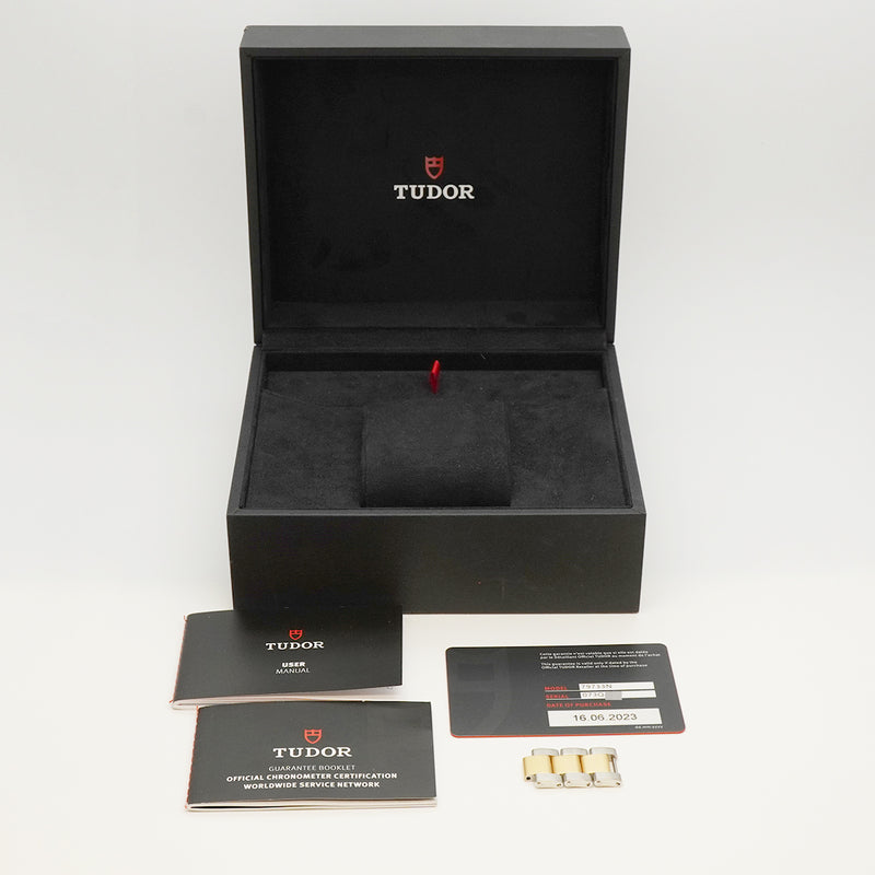 【6wee0396】チュードル ブラックベイ S&G 79733N ゴールド文字盤【中古】腕時計 メンズ