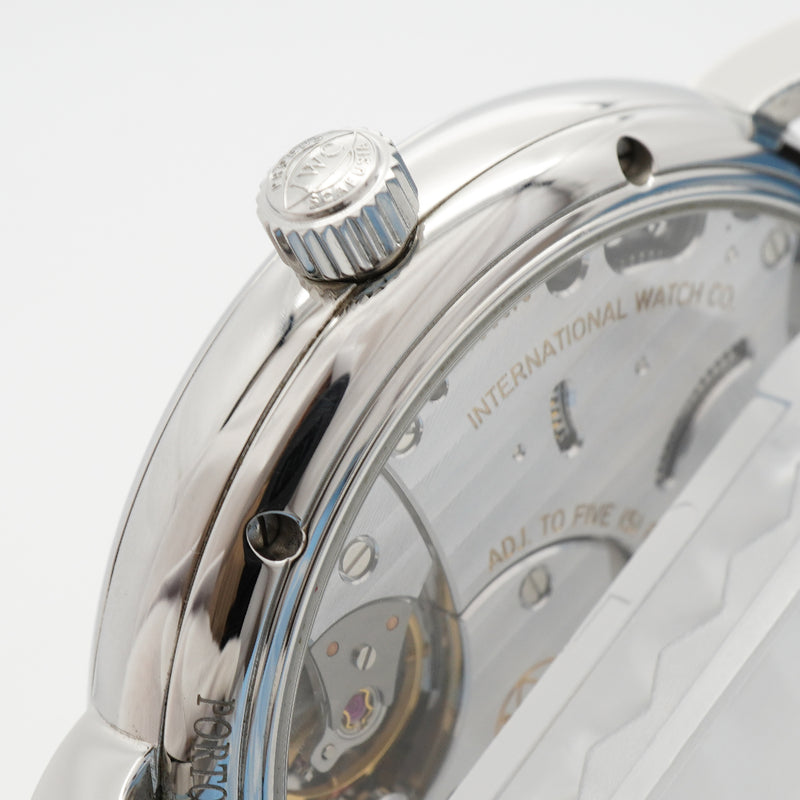 【6wee0399】IWC アイダブリューシー シャフハウゼン ポートフィノ ハンドワインド 8デイズ IW510103 シルバー文字盤【中古】腕時計 メンズ
