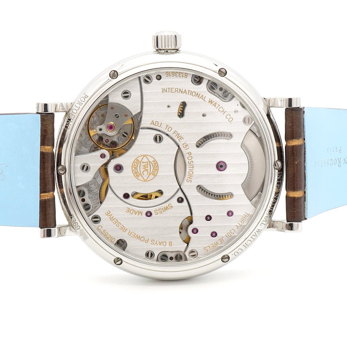 【6wee0399】IWC アイダブリューシー シャフハウゼン ポートフィノ ハンドワインド 8デイズ IW510103 シルバー文字盤【中古】腕時計 メンズ