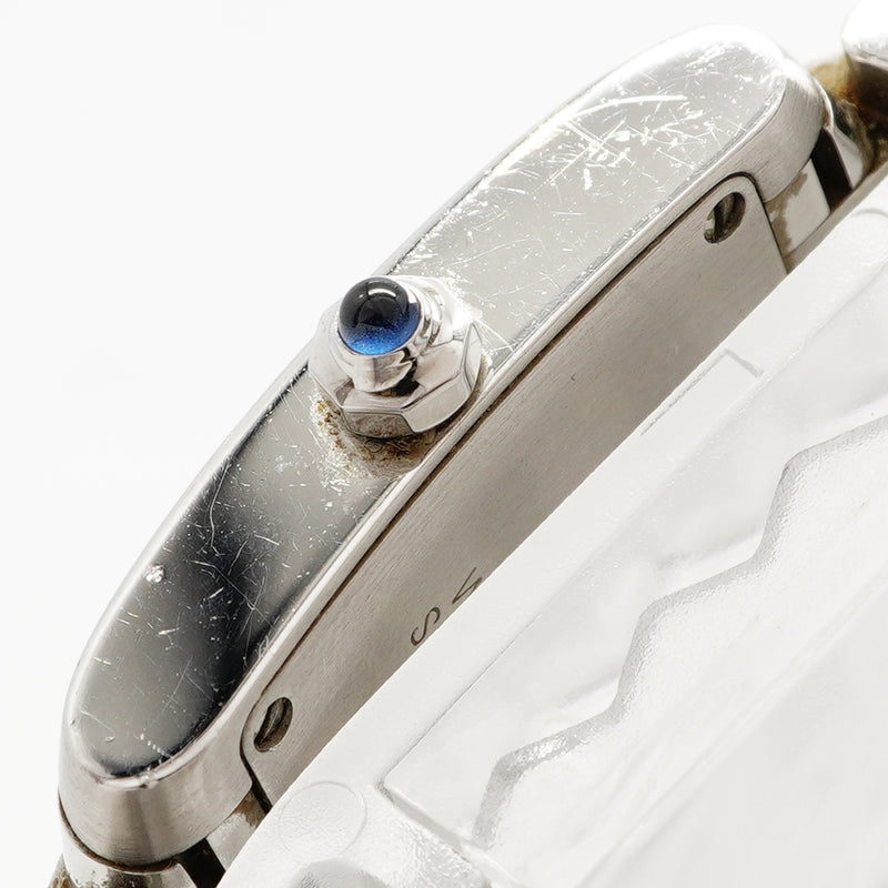 【6wee0406】カルティエ タンクフランセーズSM W51008Q3 アイボリー文字盤【中古】腕時計 レディース