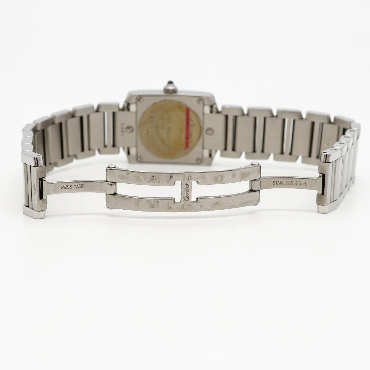 【6wfa0037】カルティエ タンクフランセーズSM W51008Q3 アイボリー文字盤【中古】腕時計 レディース