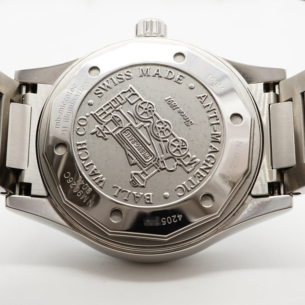 【6wfa0043】ボールウォッチ エンジニア 3 マーベライト クロノメーター 日本限定100本 NM9026C-S38CJ-BK 黒文字盤【中古】腕時計 メンズ