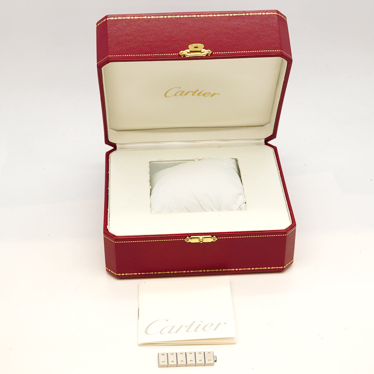 【6wfa0045】カルティエ サントスガルべSM W20012C4 アイボリー文字盤【中古】腕時計 レディース