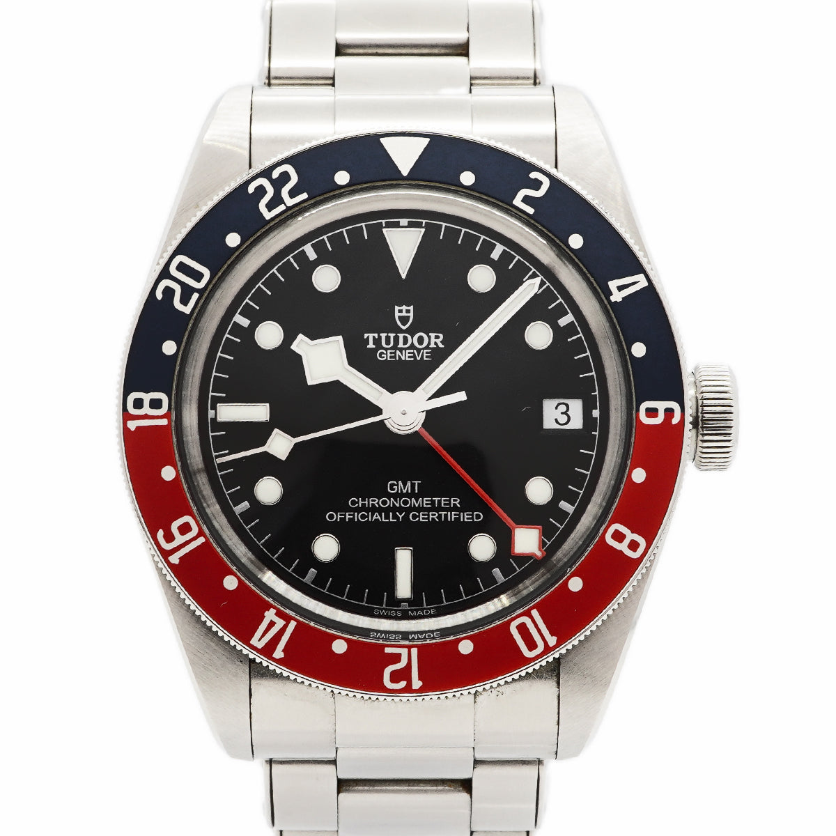 【6wfa0076】チュードル ブラックベイ GMT 79830RB 黒文字盤【中古】腕時計 メンズ