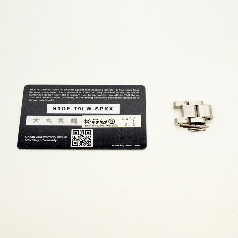 【6wfc0185】タグホイヤー アクアレーサー クロノグラフ CAY1110 黒文字盤【中古】腕時計 メンズ