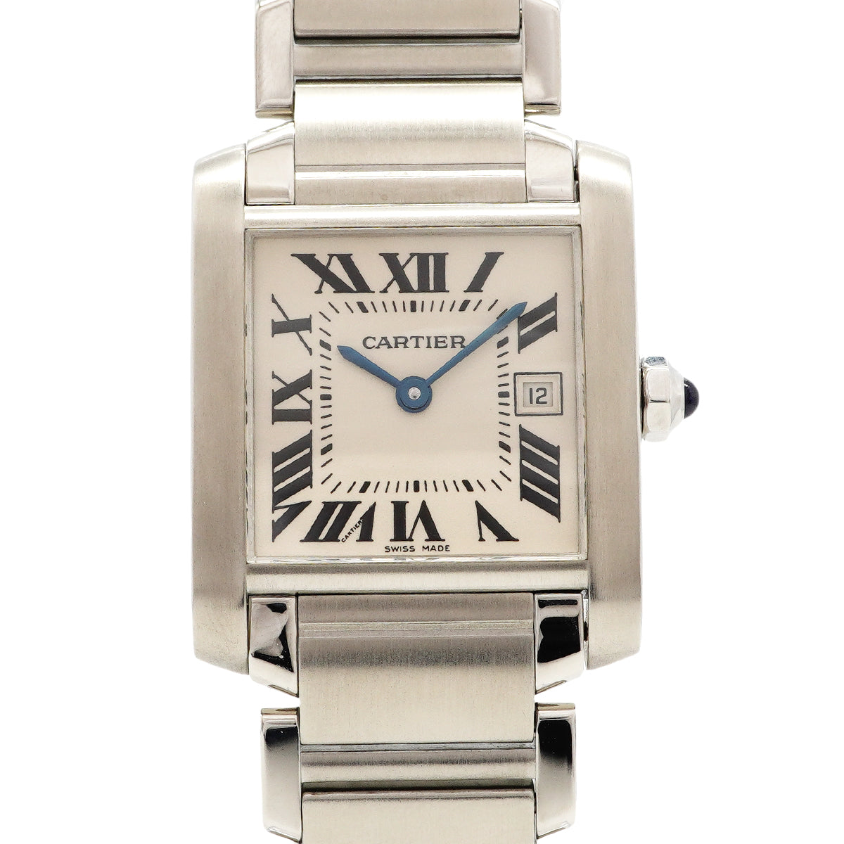【6wfc0200】カルティエ タンクフランセーズMM W51011Q3 アイボリー文字盤【中古】腕時計 メンズ レディース ユニセックス