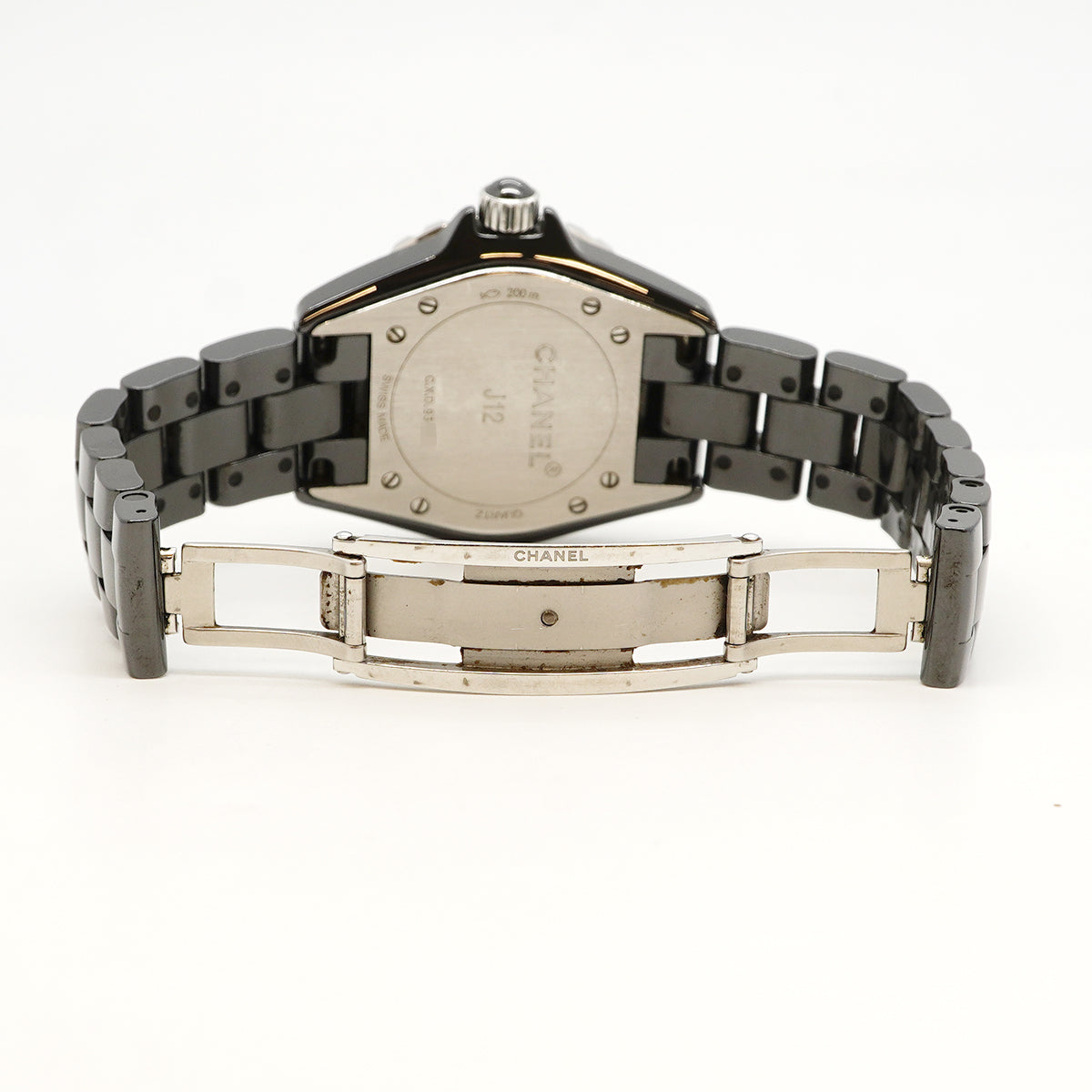 【6wfc0205】シャネル J12 H0682 黒文字盤【中古】腕時計 レディース