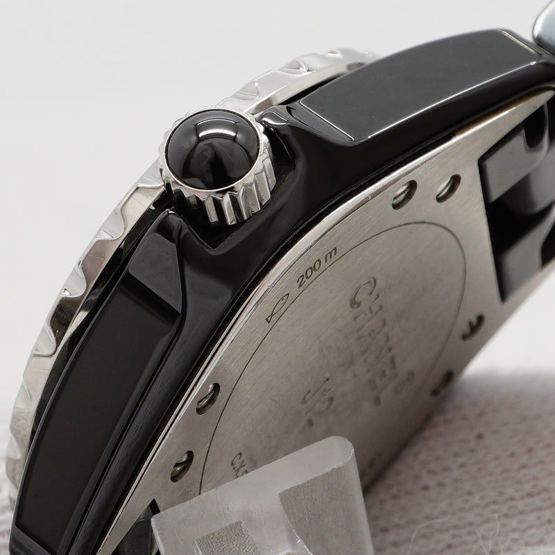 【6wfc0205】シャネル J12 H0682 黒文字盤【中古】腕時計 レディース