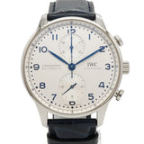 【6wfc0219】IWC アイダブリューシー シャフハウゼン ポルトキーゼ クロノグラフ IW371605 シルバー文字盤【中古】腕時計 メンズ