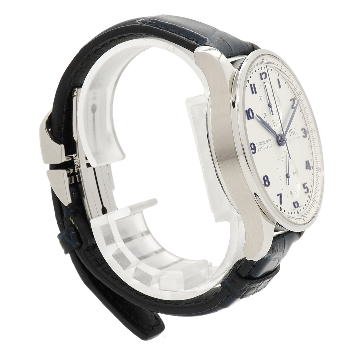 【6wfc0219】IWC アイダブリューシー シャフハウゼン ポルトキーゼ クロノグラフ IW371605 シルバー文字盤【中古】腕時計 メンズ