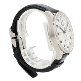 【6wfc0219】IWC アイダブリューシー シャフハウゼン ポルトキーゼ クロノグラフ IW371605 シルバー文字盤【中古】腕時計 メンズ