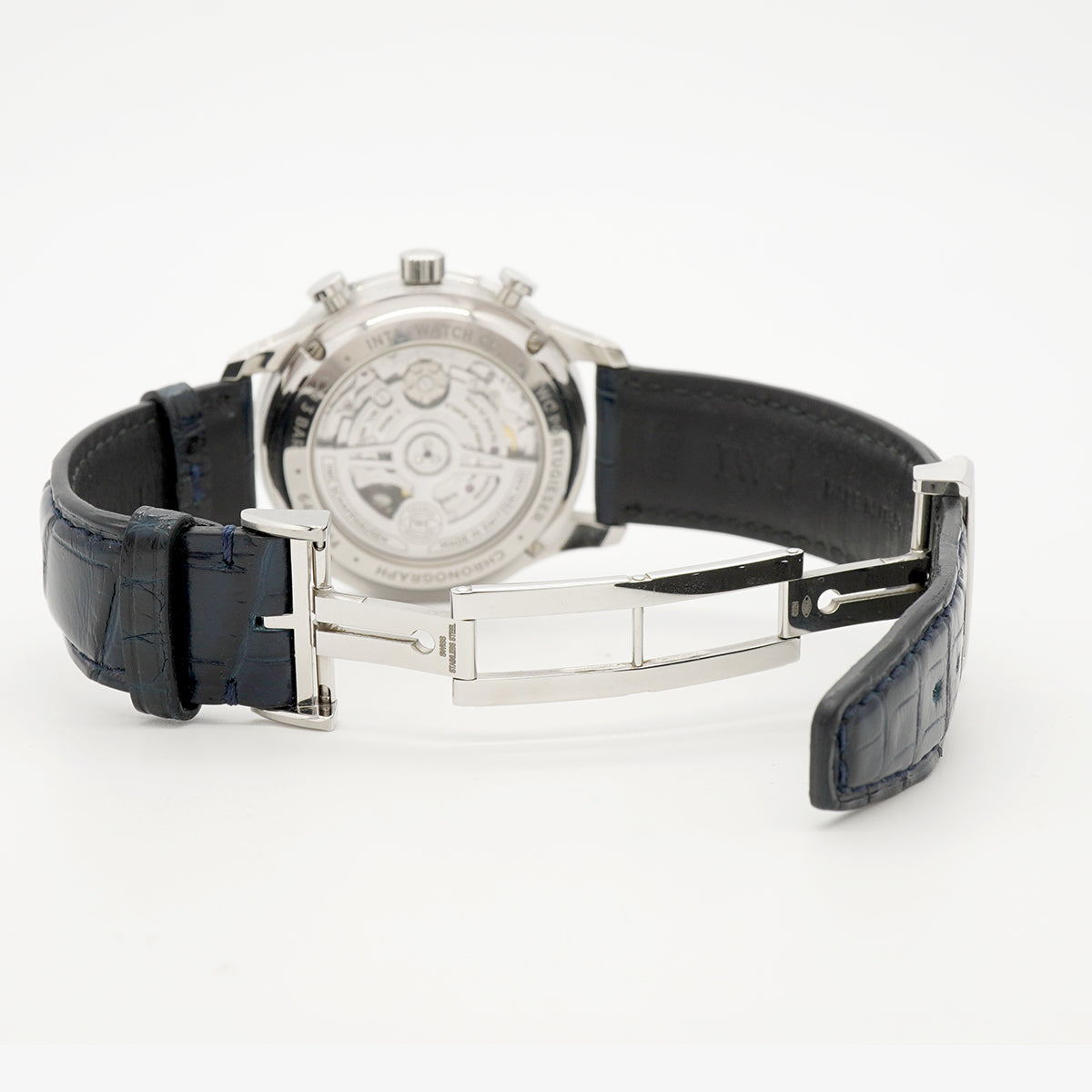 【6wfc0219】IWC アイダブリューシー シャフハウゼン ポルトキーゼ クロノグラフ IW371605 シルバー文字盤【中古】腕時計 メンズ