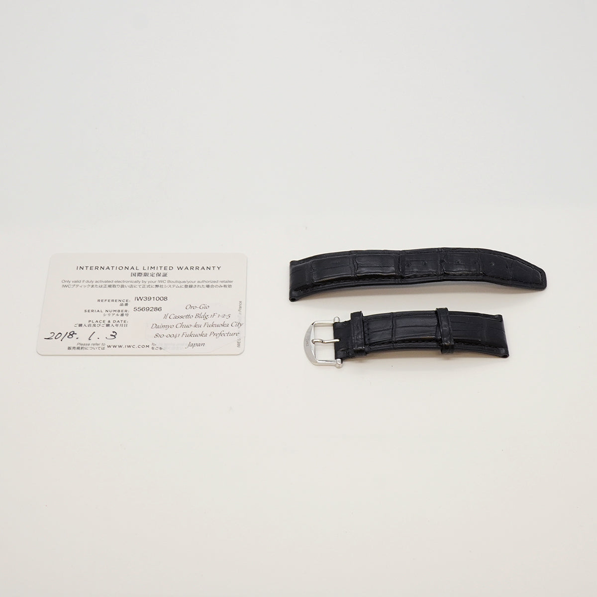 【6wfc0220】IWC アイダブリューシー シャフハウゼン ポートフィノ クロノグラフ IW391008 黒文字盤【中古】腕時計 メンズ