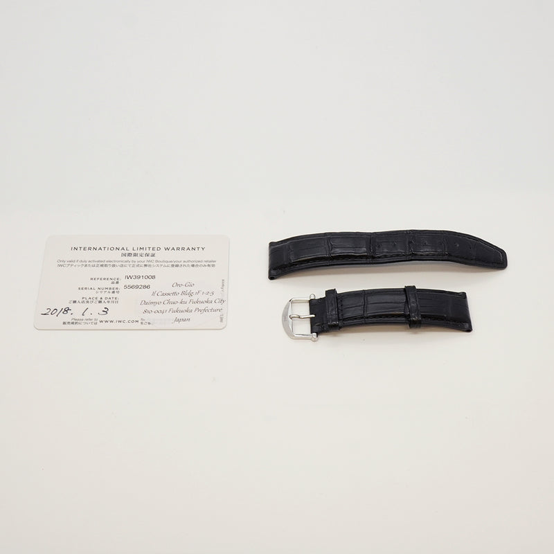 【6wfc0220】IWC アイダブリューシー シャフハウゼン ポートフィノ クロノグラフ IW391008 黒文字盤【中古】腕時計 メンズ