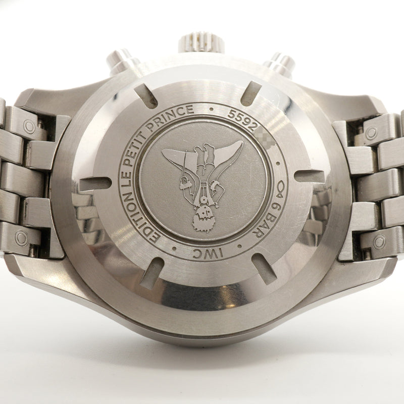 【6wfc0221】IWC アイダブリューシー シャフハウゼン パイロットウォッチ プティ プランス IW377717 青文字盤【中古】腕時計 メンズ
