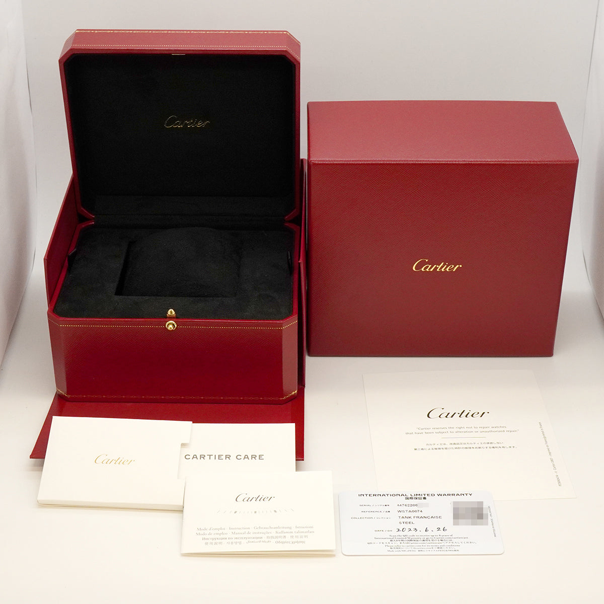 【6wfc0224】カルティエ タンクフランセーズMM WSTA0074 シルバー文字盤【中古】腕時計 ボーイズ